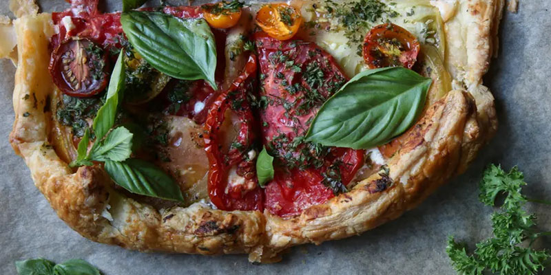 Roasted Tomato Tart with Boursin Cheese